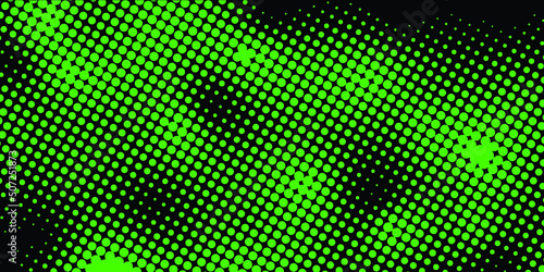 Vector design green dot and black abstract background