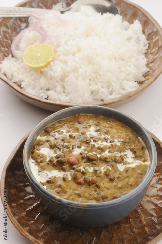 Dal Makhni and rice, Punjabi home food