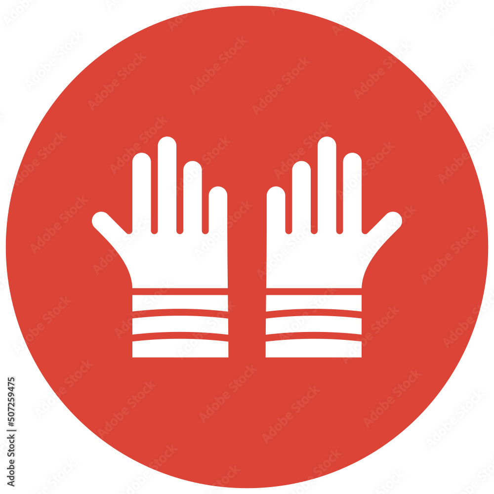 Fire Fighter Glove Icon Fire Fighter Glove Icon