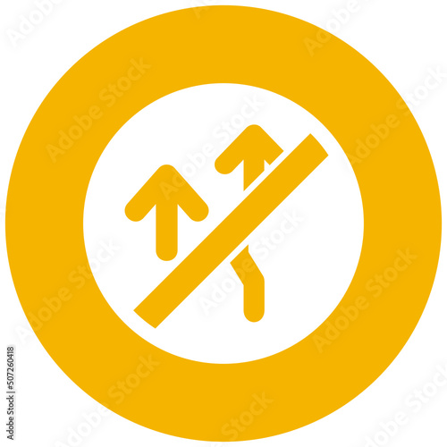 No Overtaking Icon