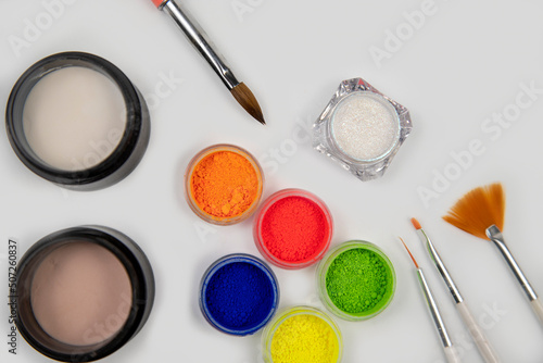 Wallpaper Mural set of tools for application and decoration of acrylic nails Torontodigital.ca