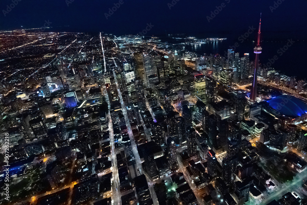 Fototapeta premium The North West of Toronto at night