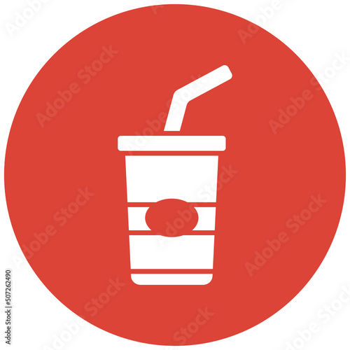 Soda in plastic cup Icon