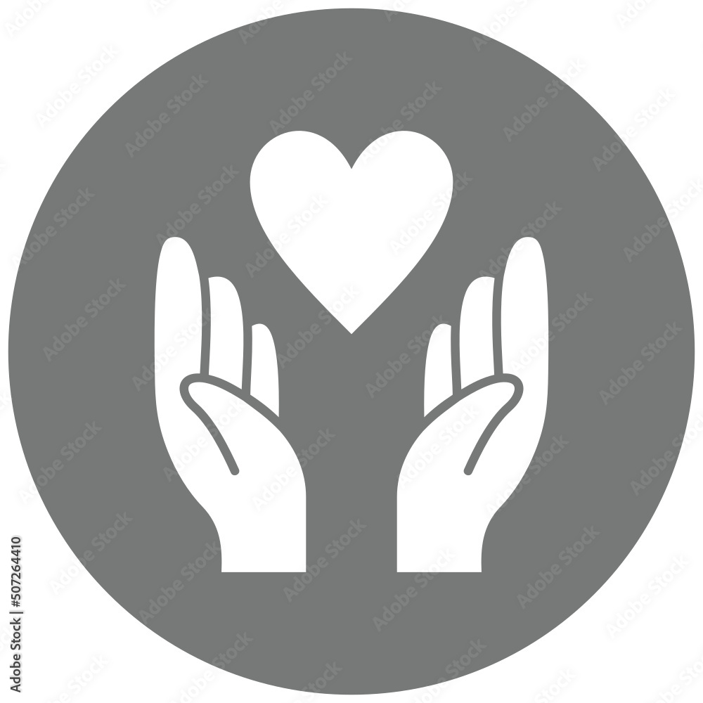 Hand With Heart Icon