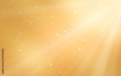 Light rays on a yellow-orange background.