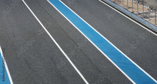 Wallpaper Mural Asphalt racing track with marking line top view background. Torontodigital.ca