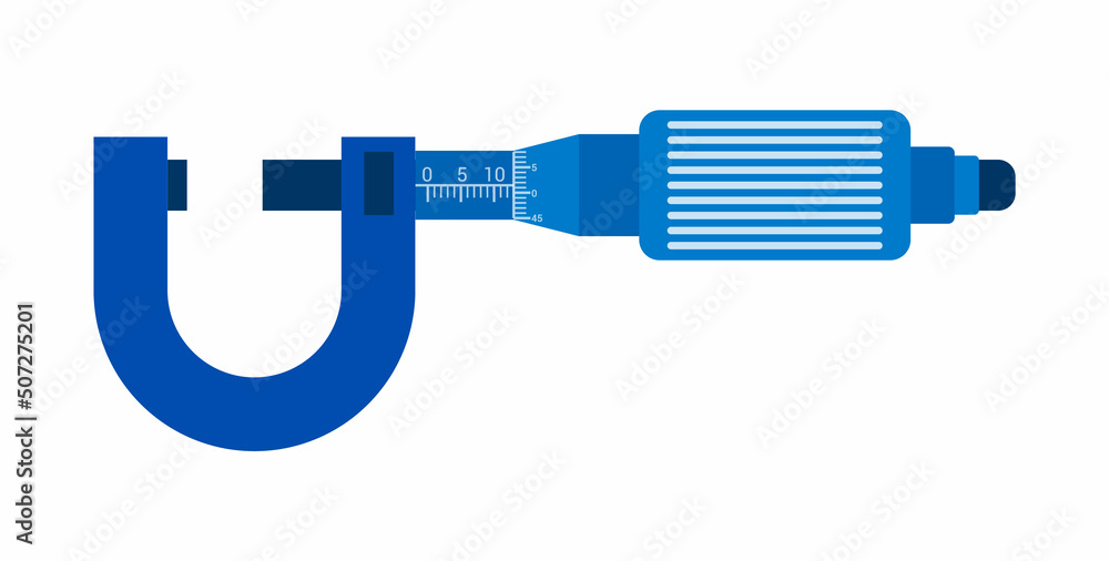 diagram of a micrometer screw gauge. Vector illustration isolated on white background
diagram of a micrometer screw gauge. Vector illustration isolated on white background