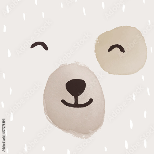 Cute bear illustration