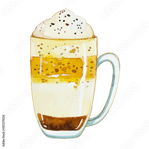 Watercolor macchiato
