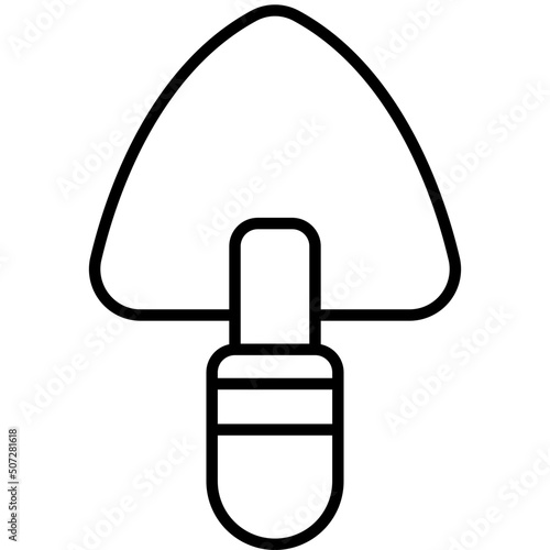 trowel outline icon