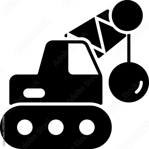 demolish glyph icon