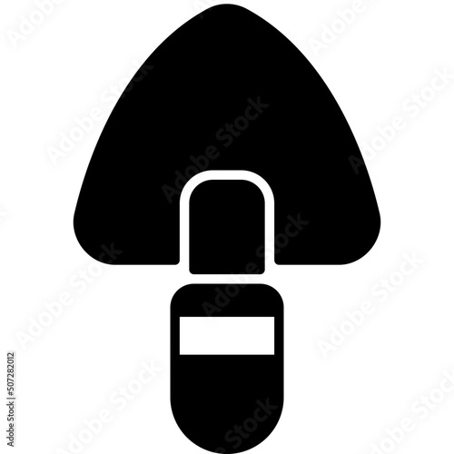 trowel glyph icon