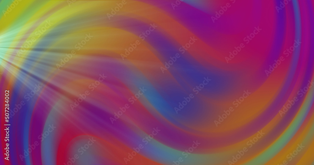 Image of rays over multicolour changing background