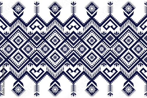 Gemetric ethnic oriental pattern traditional Design for background,carpet,wallpaper,clothing,wrapping,batic,fabric,vector. Decorative strip for textiles.