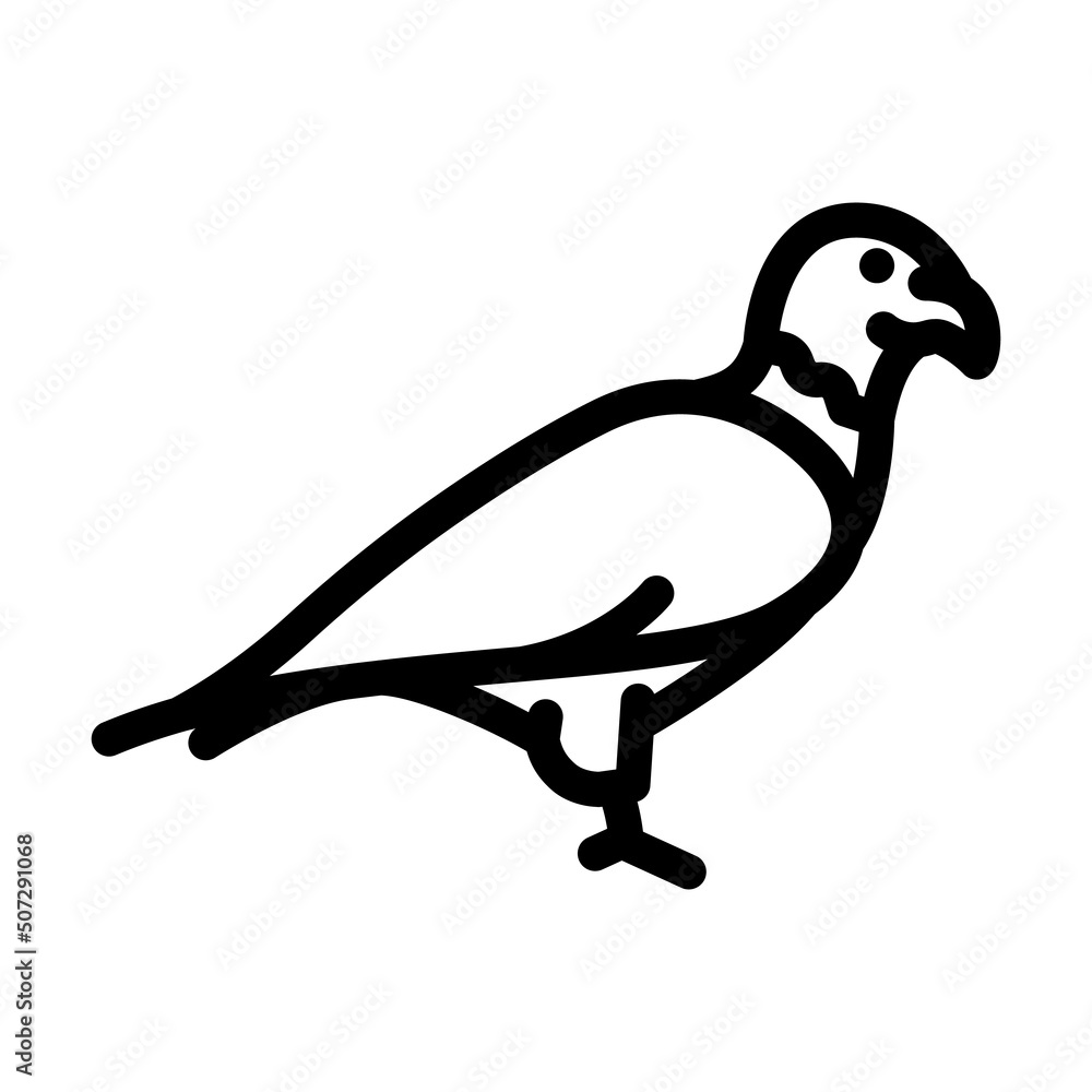 eagle bird line icon vector. eagle bird sign. isolated contour symbol black illustration eagle bird line icon vector. eagle bird sign. isolated contour symbol black illustration
