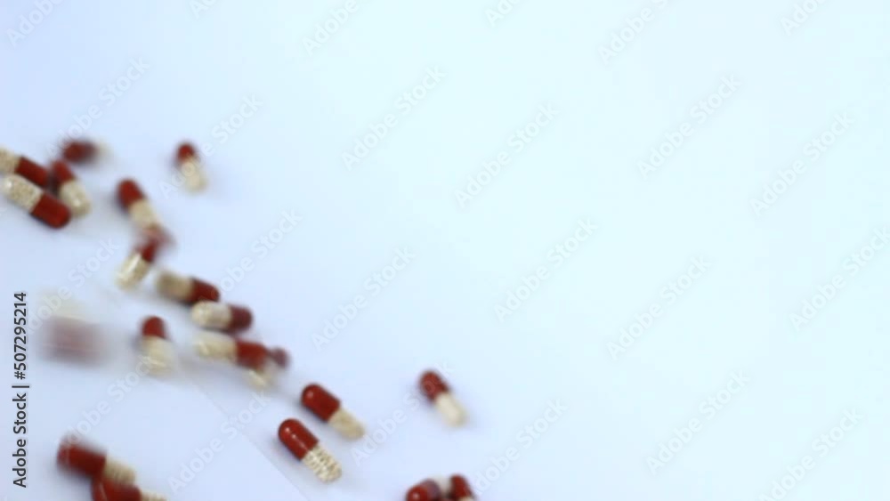 Pills in a small shopping trolley. Pills in a small shopping trolley.