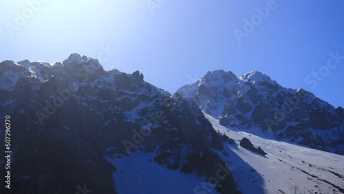 Wallpaper Mural Mountains, snow, clouds, sky. Torontodigital.ca