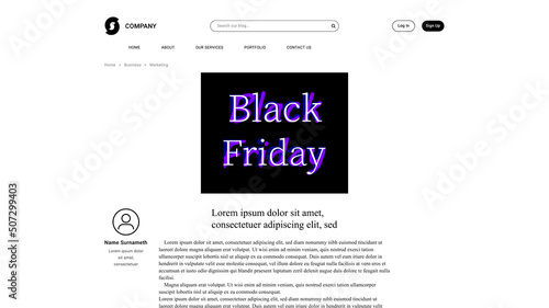Vector black friday in mass fonts style . Editable illustration