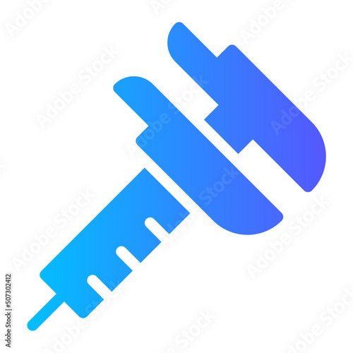 vernier caliper gradient icon