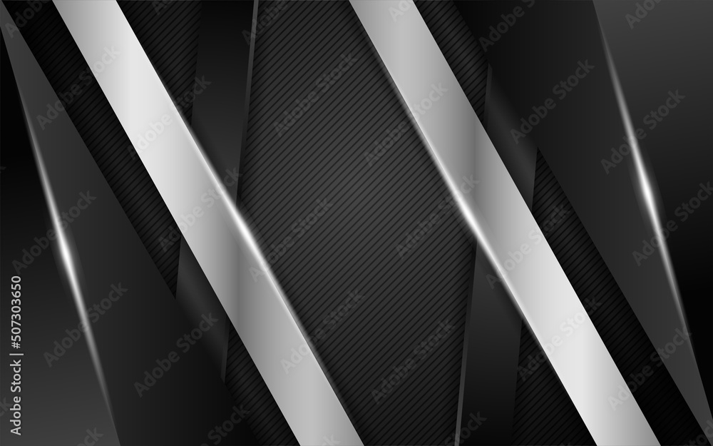 Modern black background combination with silver line glowing Modern black background combination with silver line glowing