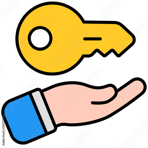 owner outline color icon