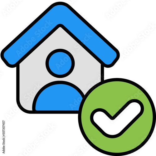 tenant outline color icon