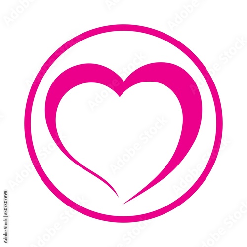 heart love logo beautiful design concept icon tamplate vector