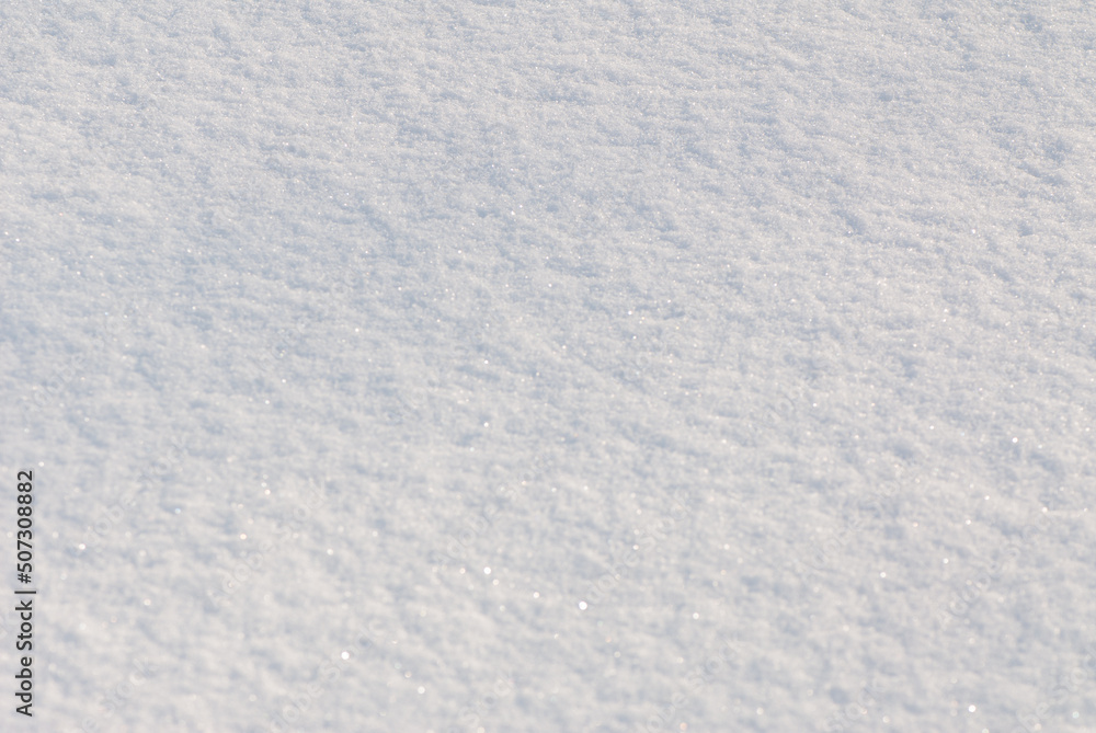 Snow with a flat surface on a sunny day. Snow with a flat surface on a sunny day.