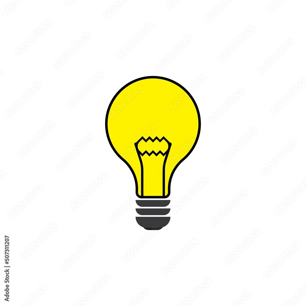 light bulb symbol icon illustration light bulb symbol icon illustration