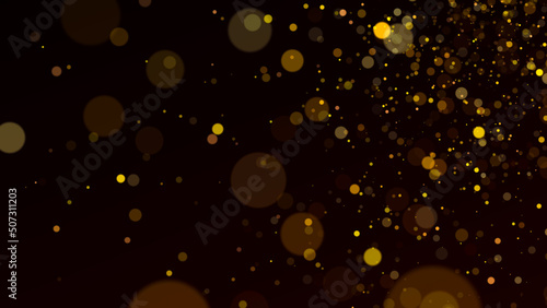 Cosmic galaxy illustration. Abstract Star Dust Background. Dust particles moving in space. 3d rendering.