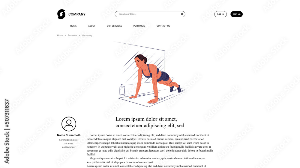 Vector girl doing push-ups in shadow of sharp style . Editable illustration Vector girl doing push-ups in shadow of sharp style . Editable illustration