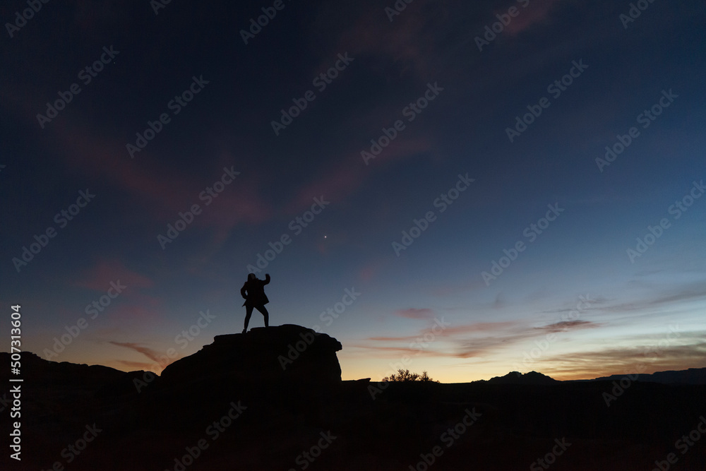 silhouette of a person