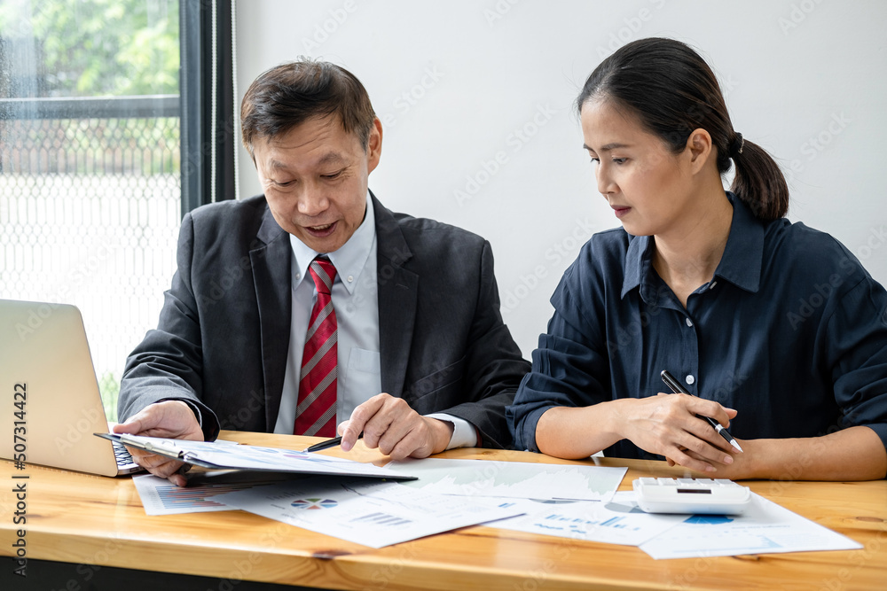 Business partner team working together meeting are discussing and analyzing with new strategy marketing project investment to growth up profit of project Business partner team working together meeting are discussing and analyzing with new strategy marketing project investment to growth up profit of project
