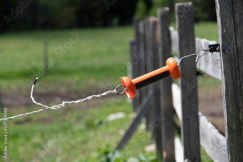 An electric fence isolator