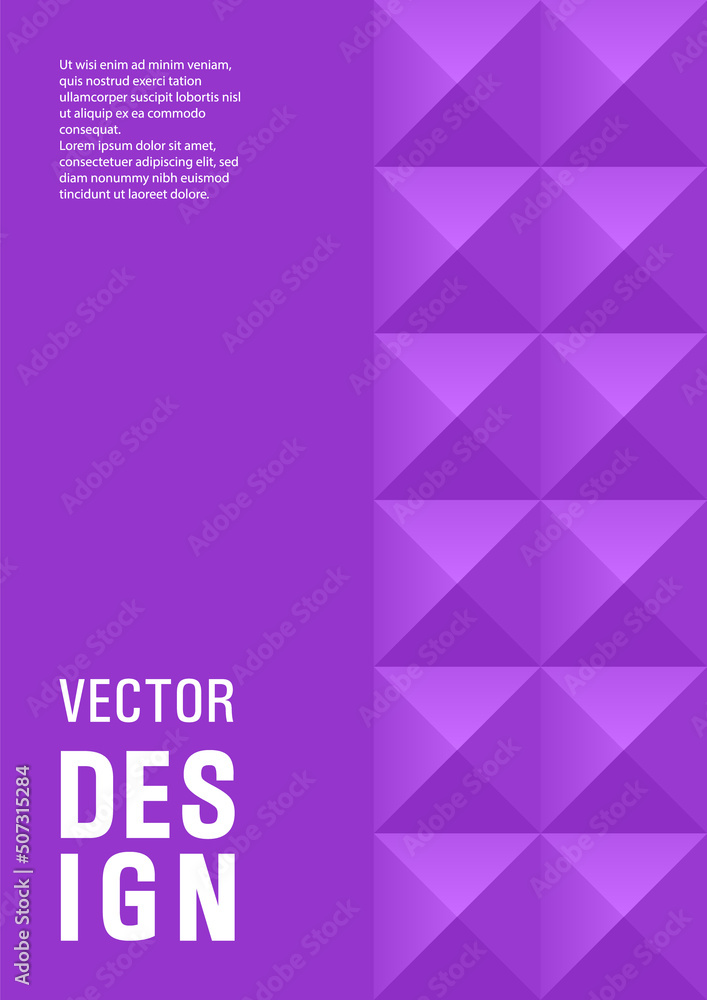 Business booklet front page mokup sample A4 design. Swiss style cool