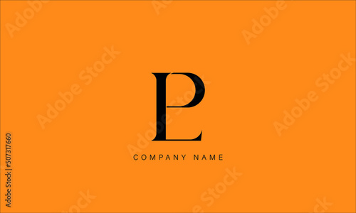 LP, PL, Abstract Letters Logo Monogram