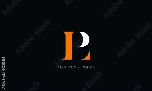 LP, PL, Abstract Letters Logo Monogram