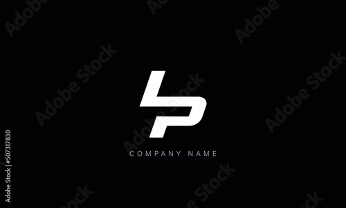 LP, PL, Abstract Letters Logo Monogram