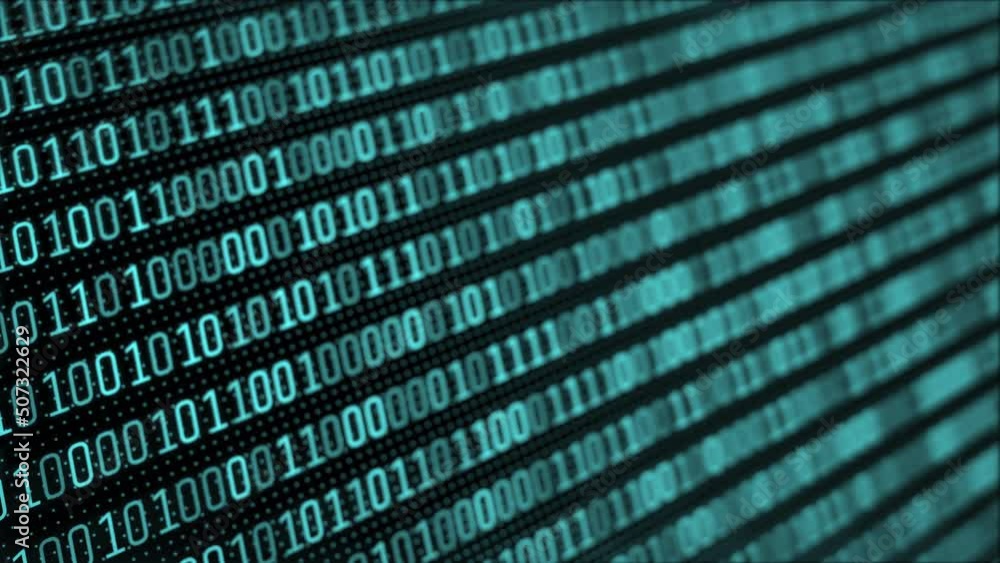 Close-up 3D futuristic digital data code blue, turquoise, tiffany screen colors. abstract background. cyber. 3d rendering technology. Binary code Close-up 3D futuristic digital data code blue, turquoise, tiffany screen colors. abstract background. cyber. 3d rendering technology. Binary code