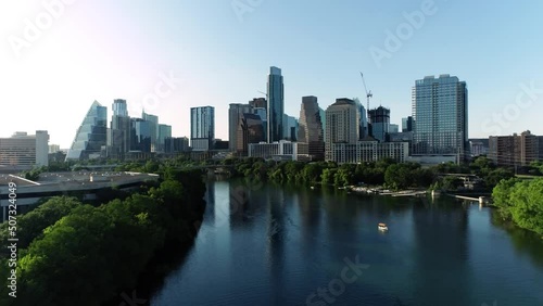 Austin Texas River Skyline 2022
