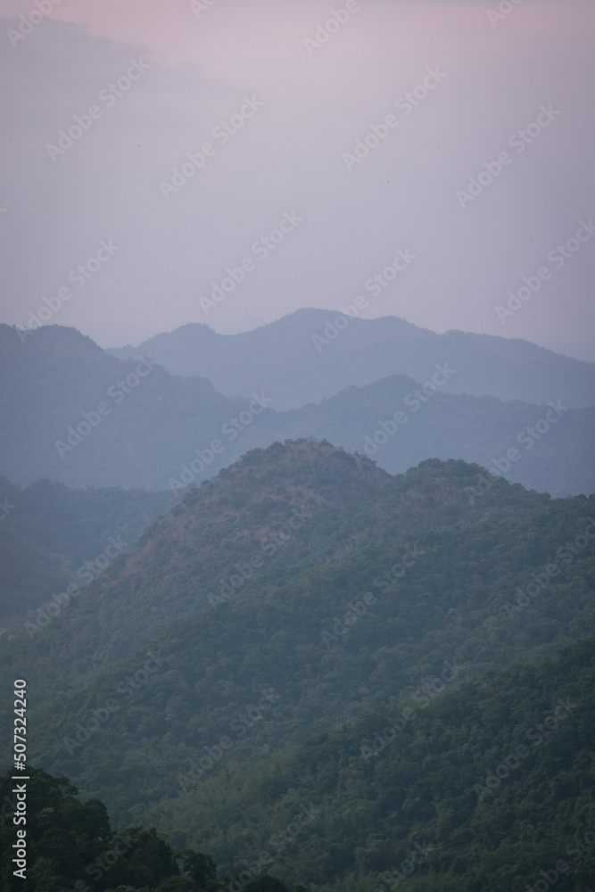 Beautiful nature, sky, trees, evening atmosphere at Khao Yai National Park, Thailand Beautiful nature, sky, trees, evening atmosphere at Khao Yai National Park, Thailand