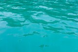 水面の波模様　エメラルドグリーンの水面背景