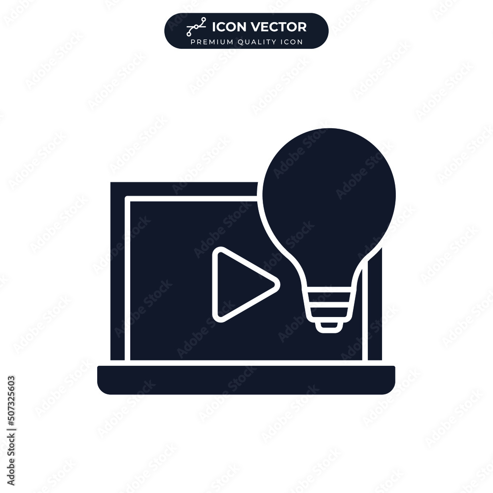 video tutorials icon symbol template for graphic and web design collection logo vector illustration video tutorials icon symbol template for graphic and web design collection logo vector illustration