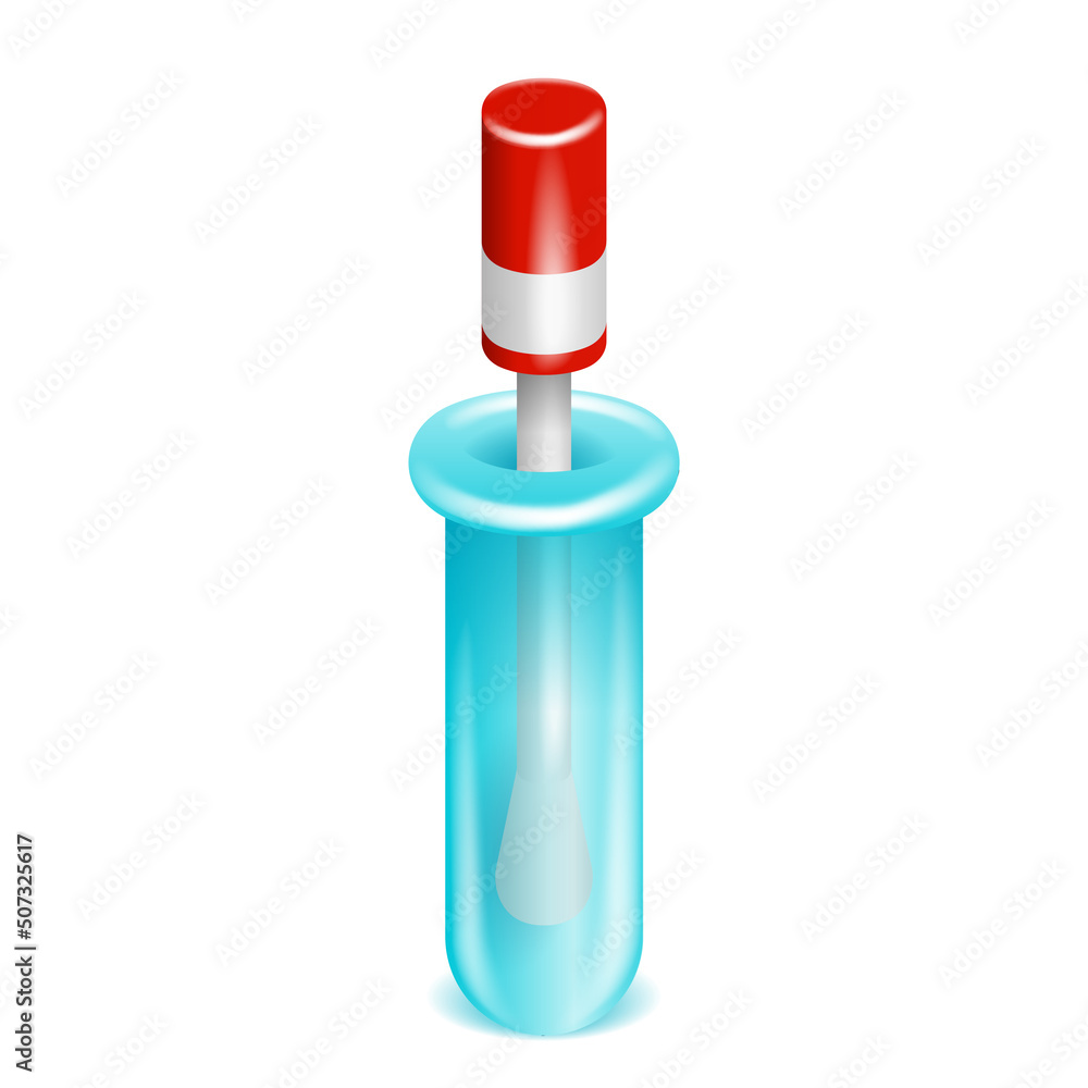 Test tube - equipment for PCR and DNA testing Test tube - equipment for PCR and DNA testing
