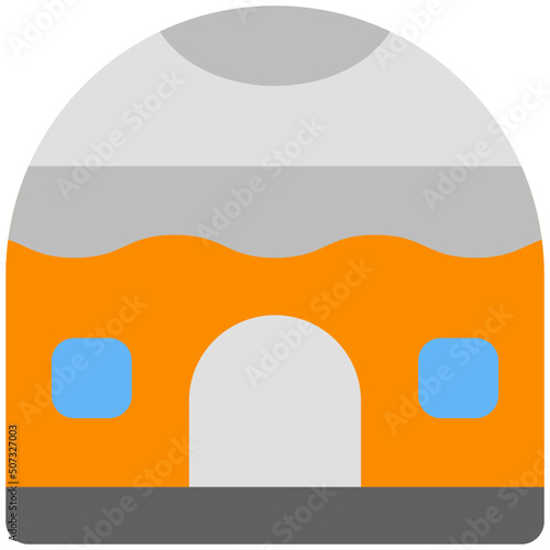 yurt flat icon