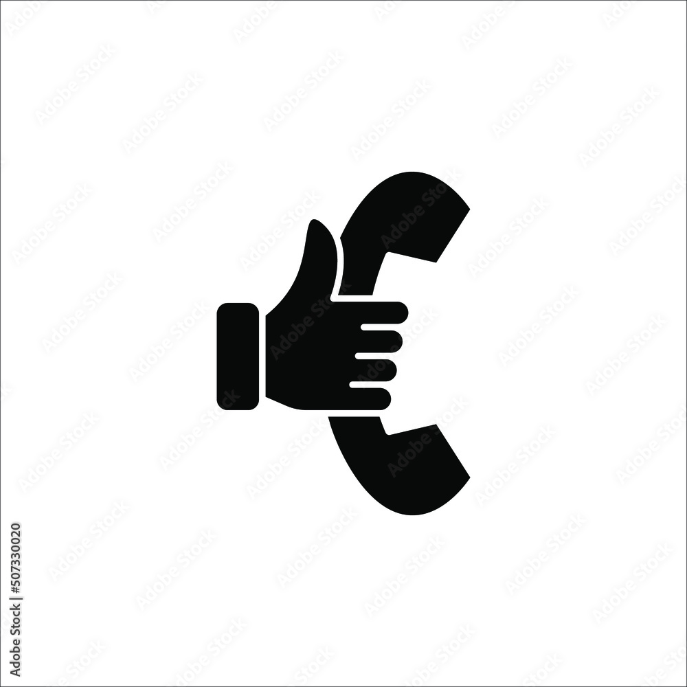 Phone icon in trendy flat style isolated on white background. Phone icon in trendy flat style isolated on white background.