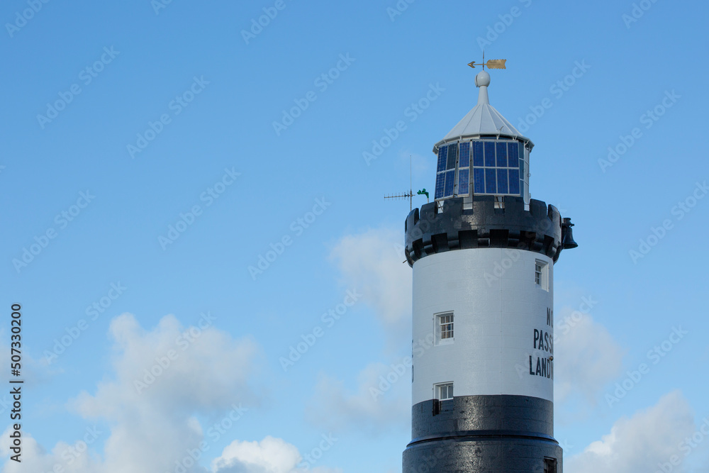 close up of the light housing on Trwyn Du Lighthouse, also known as penmon lighthouse close up of the light housing on Trwyn Du Lighthouse, also known as penmon lighthouse