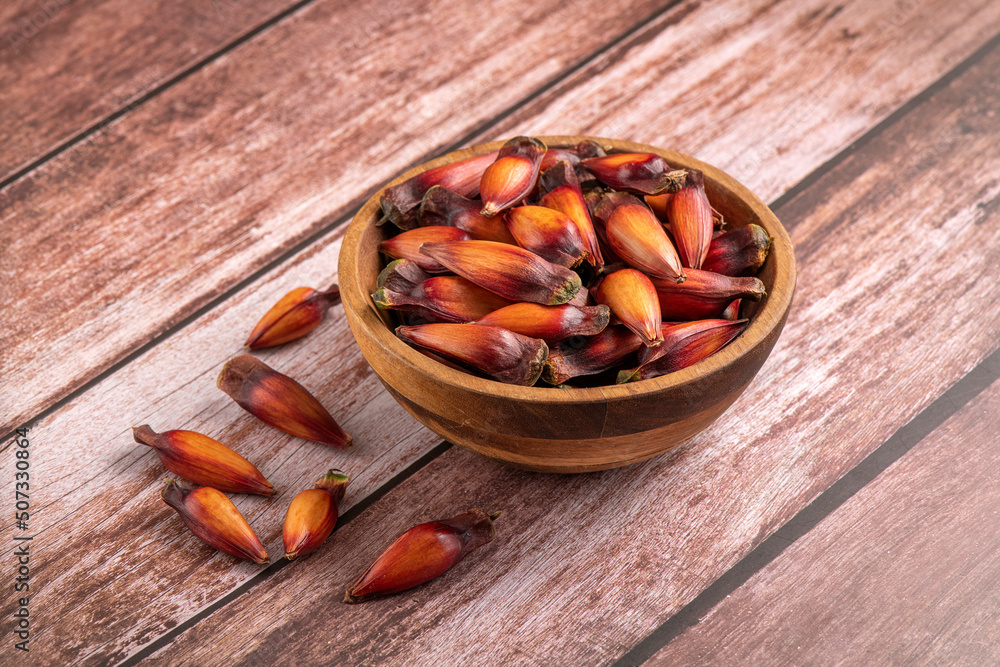 Typical South Brazil winter food. Araucária seed in natura. Typical South Brazil winter food. Araucária seed in natura.