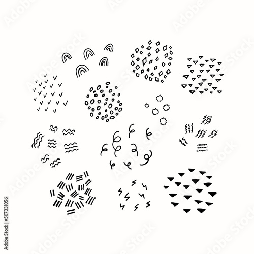 Set of hand drawn doodles vector doodle ink