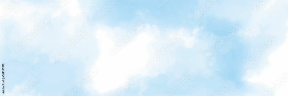Blue sky with white cloud. Blue background. The summer sky is colorful clearing day and beautiful nature in the morning. The perfect panorama view sky background.